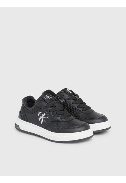 Tenis Negro Con Punta Redonda Para Niño Calvin Klein