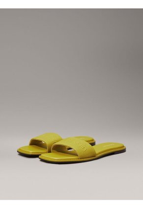 Sandalias Verde De Lona Calvin Klein