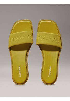 Sandalias Verde De Lona Calvin Klein