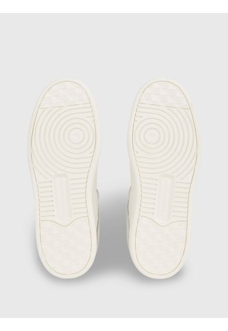Tenis Blanco De Cuero Tipo Basket Calvin Klein Calvin Klein