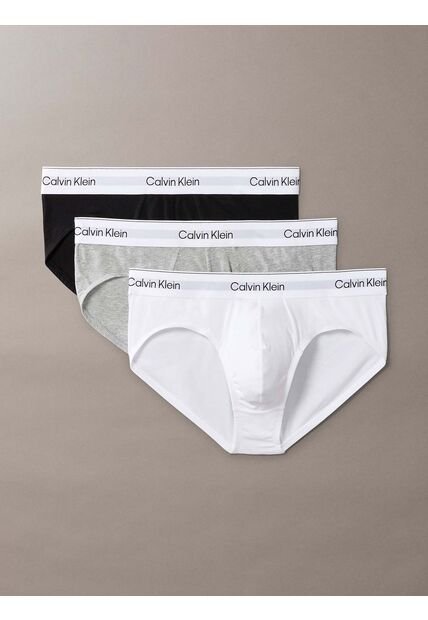 Pack Multicolor De 3 Slips De Cadera - Icon Cotton Stretch Calvin Klein