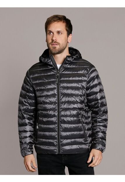 Chaqueta Multicolor Acolchada Con Capota Calvin Klein