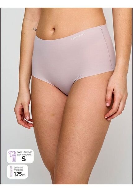 Pantie Morado Hipster Invisible De Cintura Alta Calvin Klein