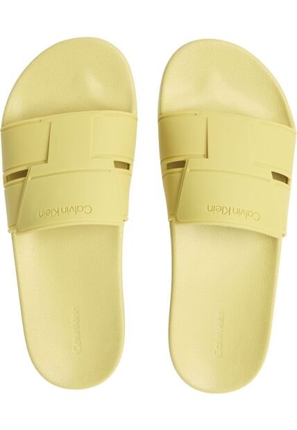 Sandalias Verde Con Logotipo Calvin Klein