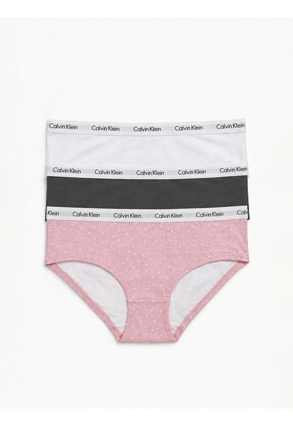Paquete Multicolor De 3 Hipster Para Niñas Calvin Klein