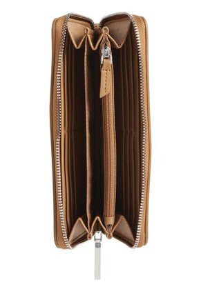 Billetera Beige Grande Con Cremallera En El Contorno RFID Calvin Klein