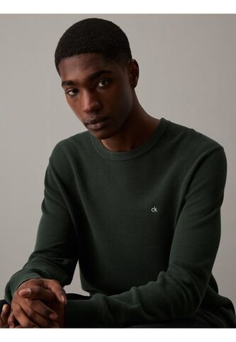 Saco Verde Tejido Structure Micro Pique Calvin Klein Calvin Klein