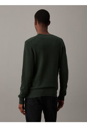 Saco Verde Tejido Structure Micro Pique Calvin Klein