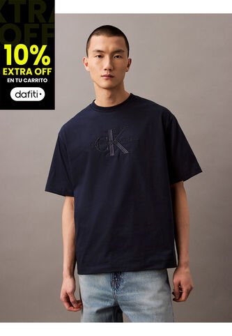 Camiseta Azul Con Logotipo Hero Calvin Klein Calvin Klein