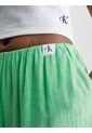 Pantalón Ancho Fruncidos Mujer Verde Calvin Klein de Calvin Klein