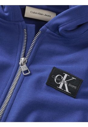 Buzo Azul Con Capota Y Monograma Para Niño Calvin Klein