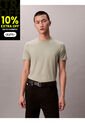 Camiseta Verde Slim De Manga Corta Calvin Klein de Calvin Klein