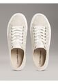 Tenis Beige De Plataforma De Jacquard Con Logo Calvin Klein de Calvin Klein