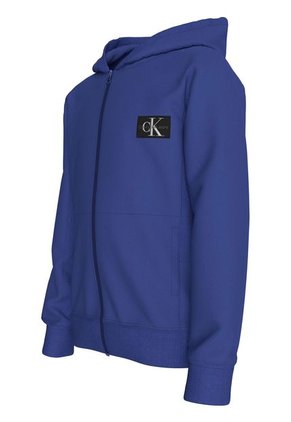 Buzo Azul Con Capota Y Monograma Para Niño Calvin Klein