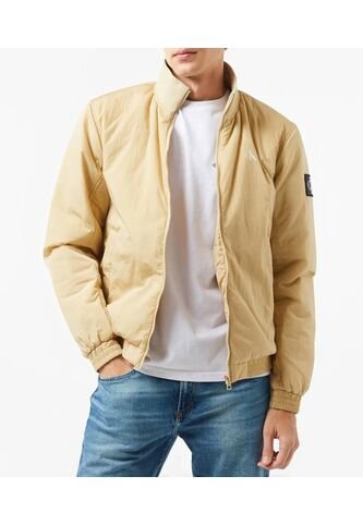 Chaqueta Beige De Nailon Acolchado Con Cremallera Calvin Klein Calvin Klein