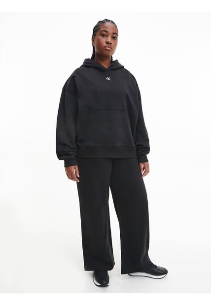 Jogger Con Logo Mujer Negro Calvin Klein