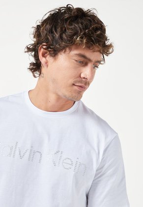 Camiseta Blanco-Gris Calvin Klein