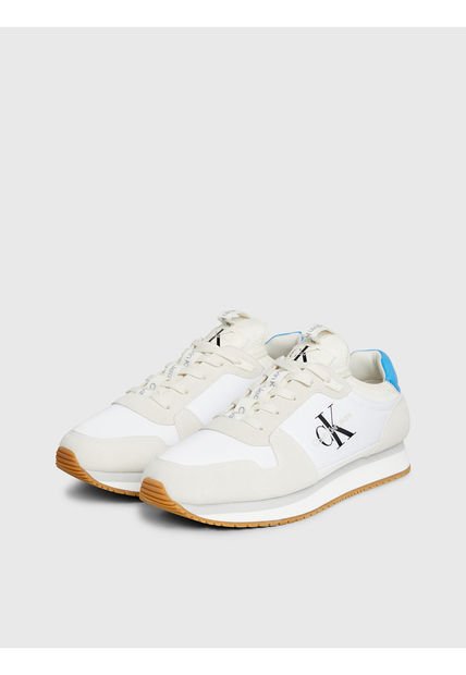 Tenis Blanco Deportivos Con Suela Dentada Calvin Klein