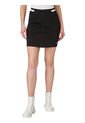 Minifalda De Punto Milano Con Cremallera Negro Calvin Klein de Calvin Klein