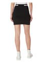 Minifalda De Punto Milano Con Cremallera Negro Calvin Klein de Calvin Klein