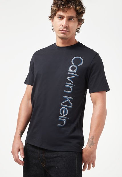 Camiseta Negro-Blanco-Azul Calvin Klein