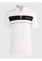 Polo Blanco Standard Con Cremallera Calvin Klein de Calvin Klein