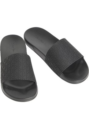 Sandalias Negro Essential Con Estampado De Logo Calvin Klein