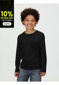 Camiseta Negra De Manga Larga Con Bolsillo En El Pecho Calvin Klein de Calvin Klein