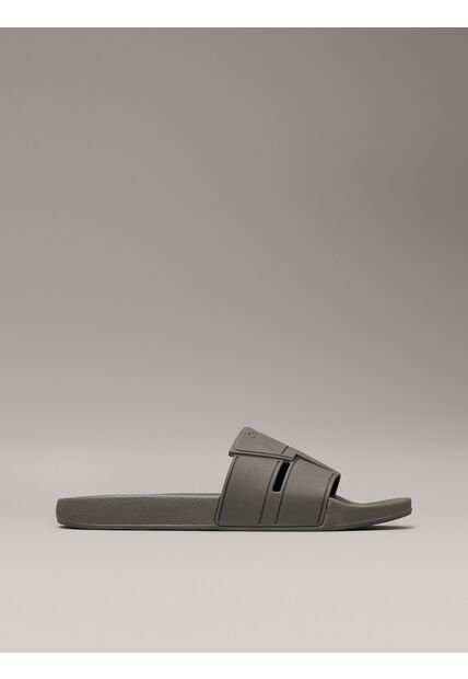 Sandalias Verde Con Logotipo Calvin Klein