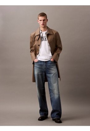 Camiseta Blanca Logo Curve Varsity Calvin Klein