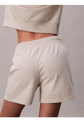 Pantalonetas Blanco De Felpa Francesa Con Logo Monograma Calvin Klein