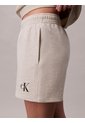 Pantalonetas Blanco De Felpa Francesa Con Logo Monograma Calvin Klein de Calvin Klein