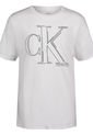 Camiseta Para Niño Manga Corta Blanco Calvin Klein de Calvin Klein