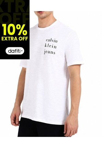 Camiseta Blanca Classic Crewneck Calvin Klein Calvin Klein