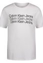 Camiseta Para Niño Manga Corta Blanco Calvin Klein de Calvin Klein