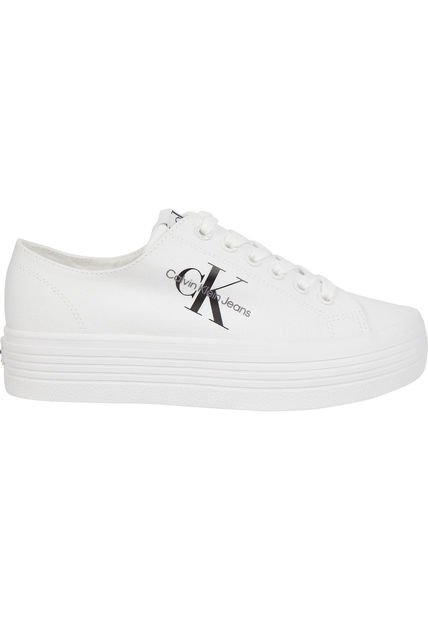 Tenis Blanco Blanco Casuales Con Plataforma Calvin Klein