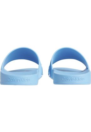 Sandalias Azul Con Acabado Saffiano Calvin Klein