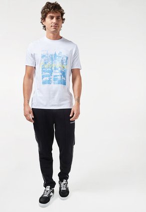 Camiseta Blanco-Azul-Blanco Calvin Klein