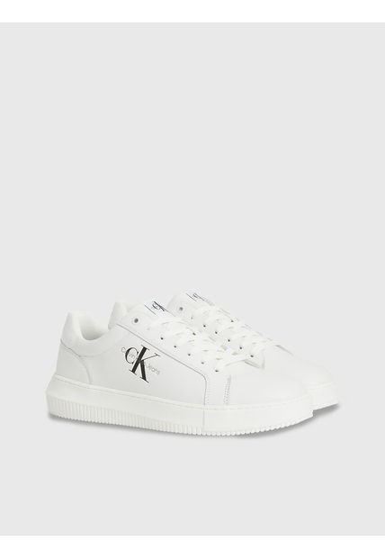 Tenis Blancos De Piel Para Hombre Calvin Klein