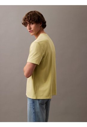 Camiseta Verde Embroidered CK Shield Crewneck Calvin Klein