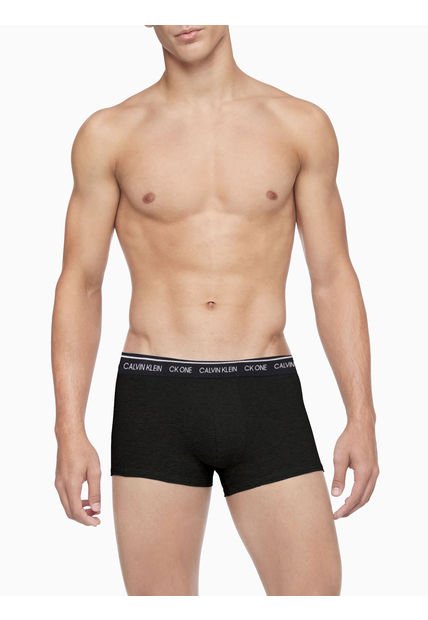 Ropa Interior 3 Pack Low Rise Trunk Algodón Ck One Negro Calvin Klein