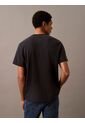 Camiseta Azul Acid Wash Graphic Crewneck Calvin Klein de Calvin Klein