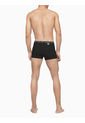 Ropa Interior 3 Pack Low Rise Trunk Algodón Ck One Negro Calvin Klein de Calvin Klein