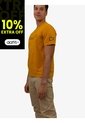 Camiseta Naranja Con Logo Traveling Calvin Klein de Calvin Klein