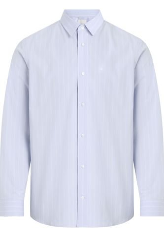Camisa Azul Poplin Con Multi Rayas Calvin Klein Calvin Klein