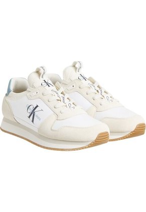 Tenis Blanco Deportivos Con Suela Dentada Calvin Klein