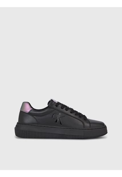 Tenis Cuero Mujer Negro Calvin Klein