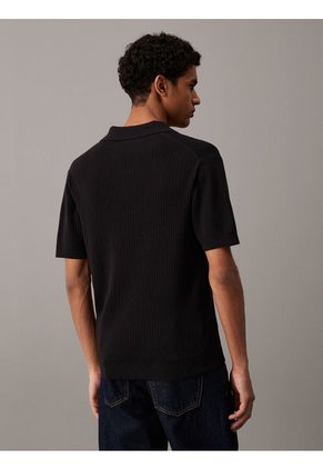 Saco Negro Manga Corta Linear Calvin Klein