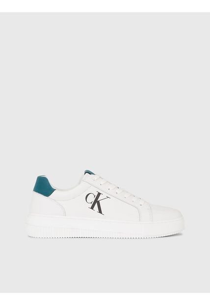 Tenis Blancos Cuero Para Hombre Calvin Klein