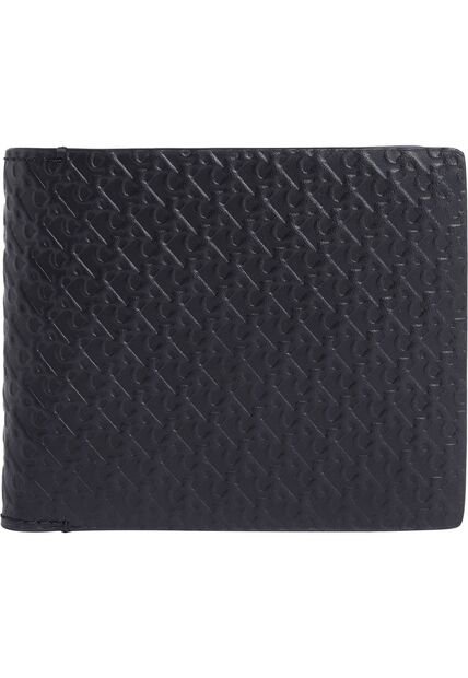 Billetera Celeste Bifold Con Estampado En Relieve Calvin Klein